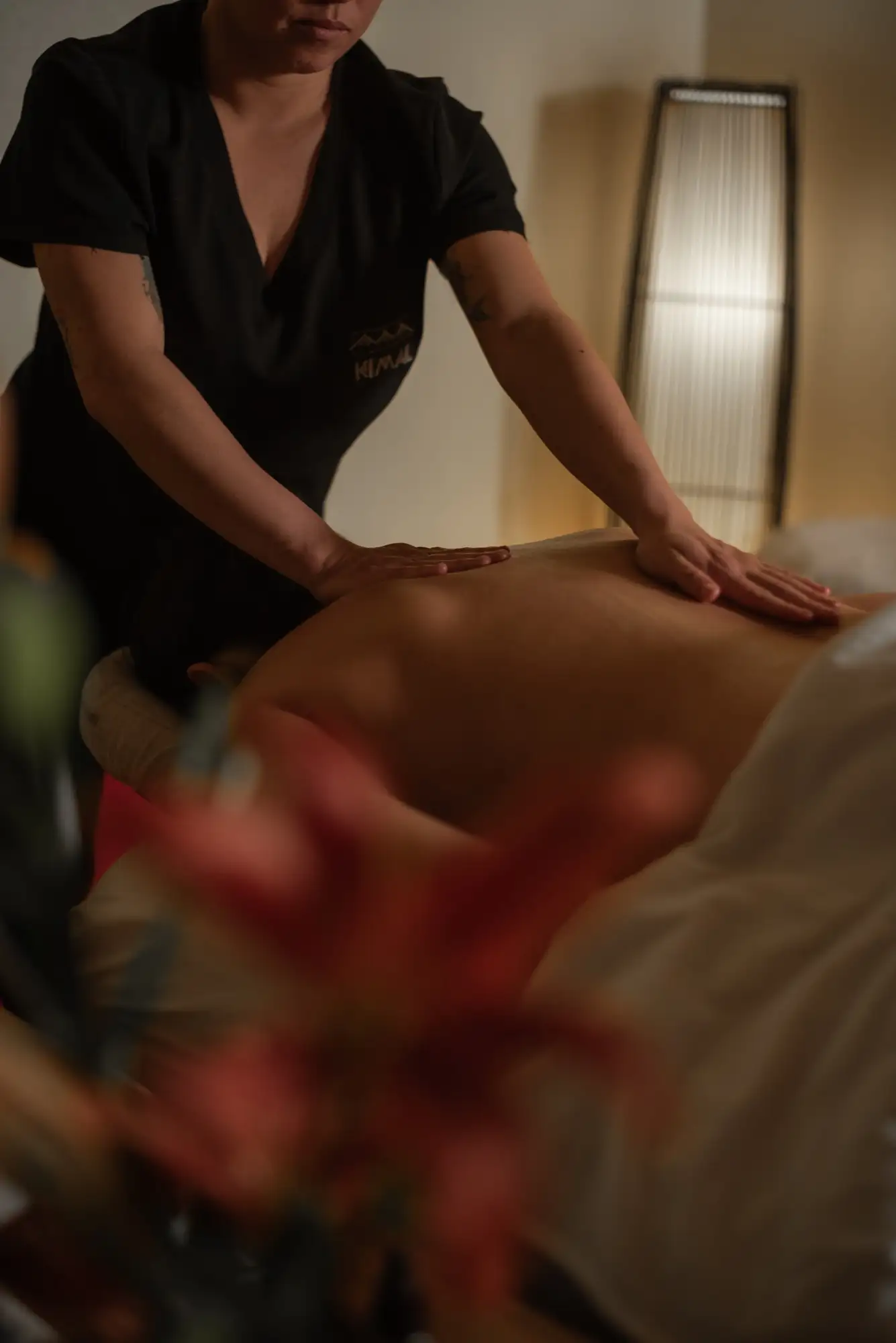 Cabina cálida preparada para un tratamiento en Kimal Relax Spa